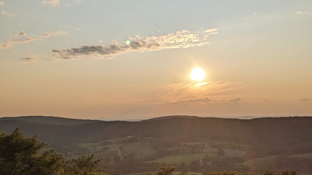 Garrett County Maryland Sunset